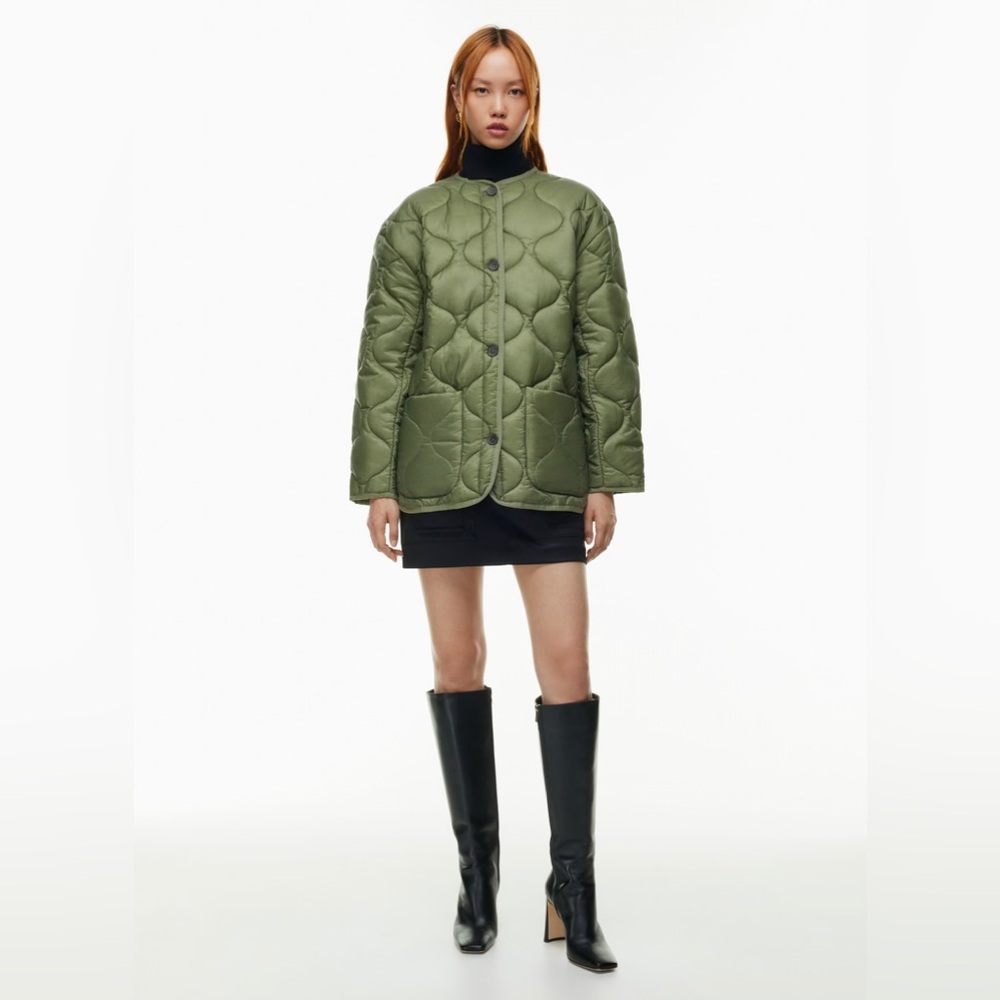 NWOT Aritzia Babaton Evergreen Quilted Jacket - xs